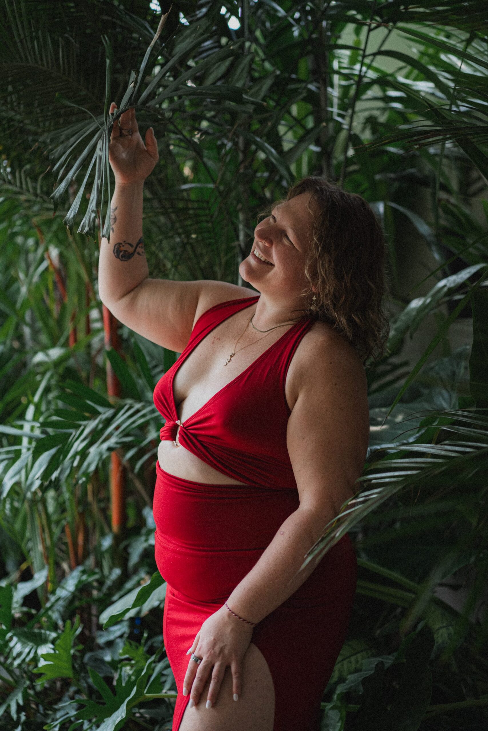 Ashley in red — free and alive